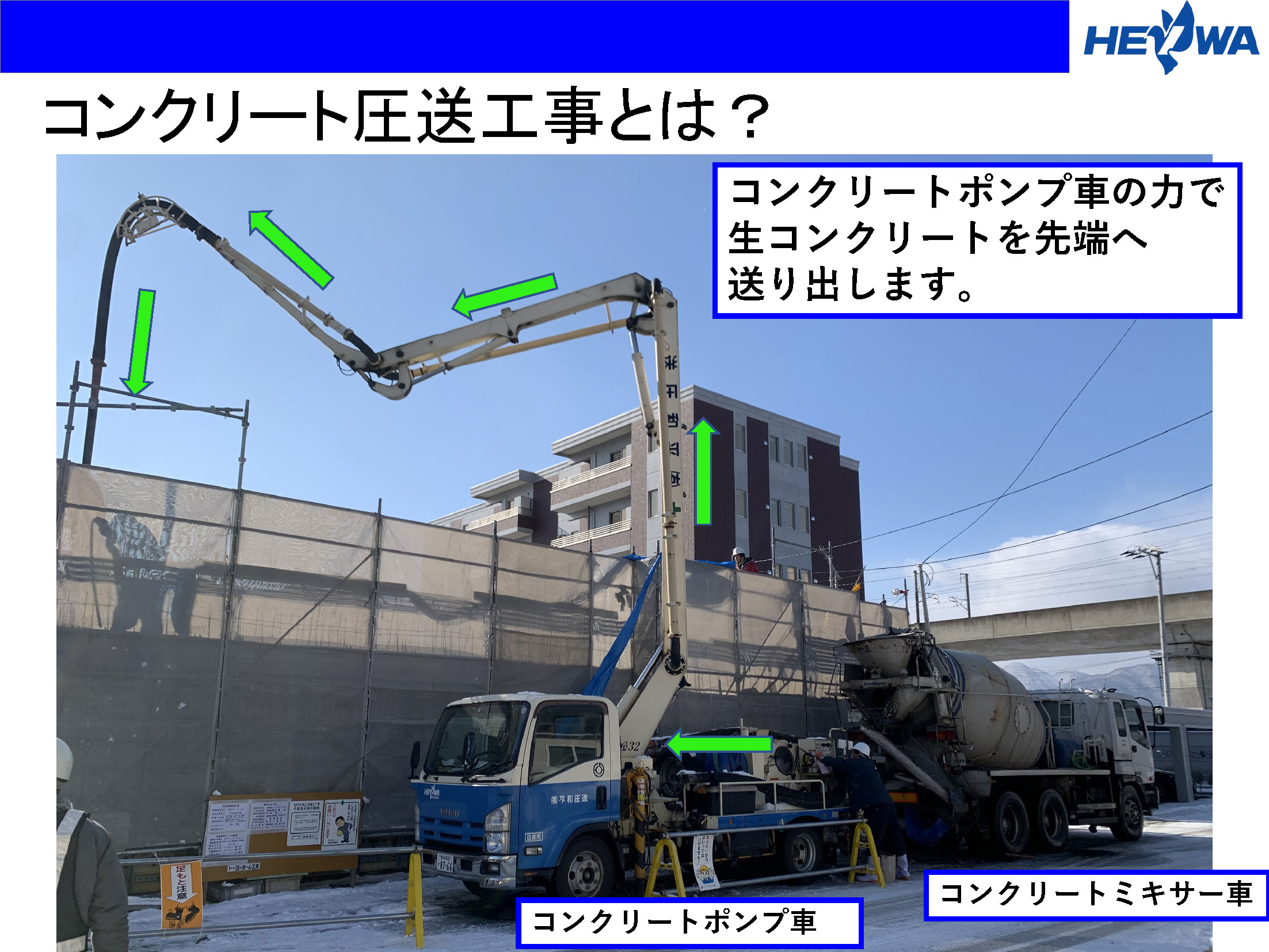 コンクリート圧送スライド7